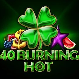40 Burning Hot slot logo by Amusnet Interactive at Win Airlines Casino